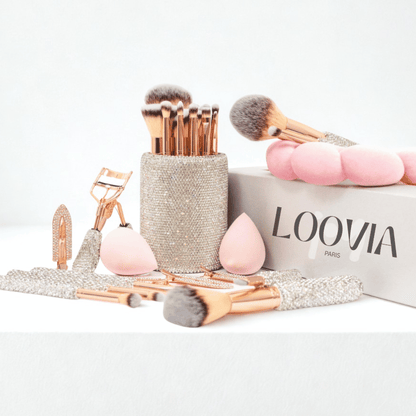 Makeup Box “Silver Pink” 30 pieces