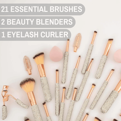 Makeup Box “Silver Pink” 30 pieces