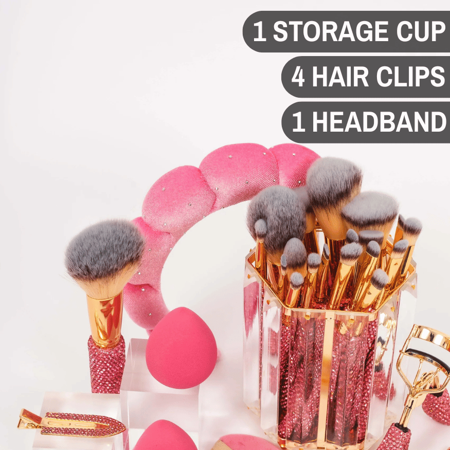 Makeup Box “Ruby Pink” 31 pieces